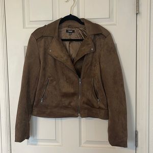 Suede Moto Jacket